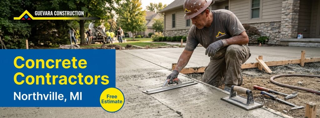 Concrete contractors in northville mi hero image