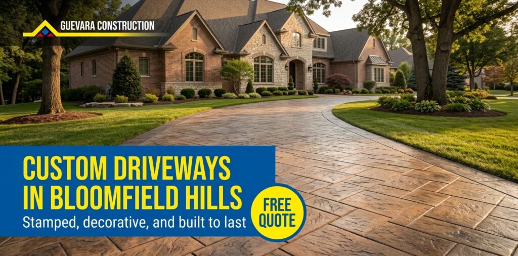 Custom Driveways in Bloomfield Hills