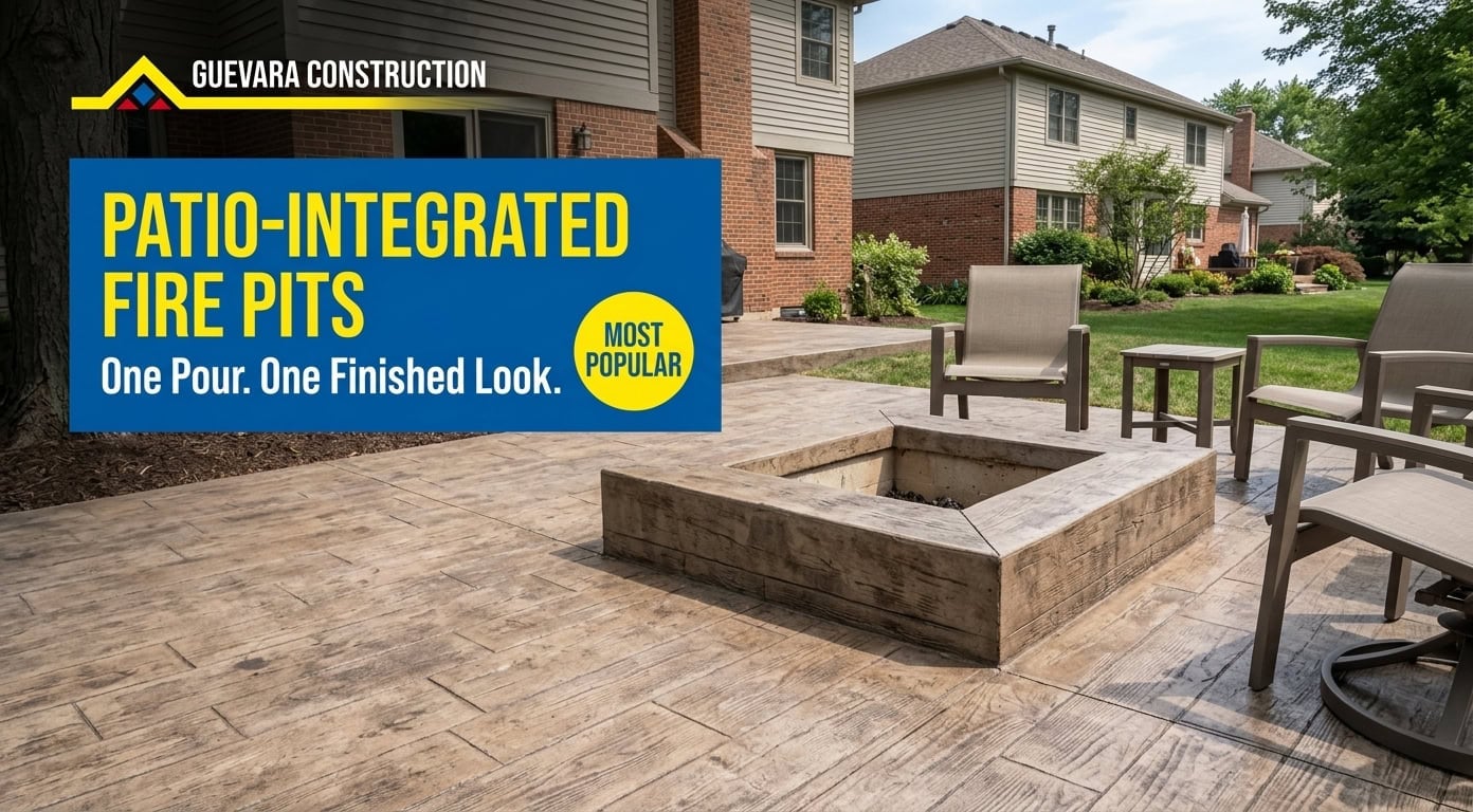 Built-In Patio-Integrated Fire Pits