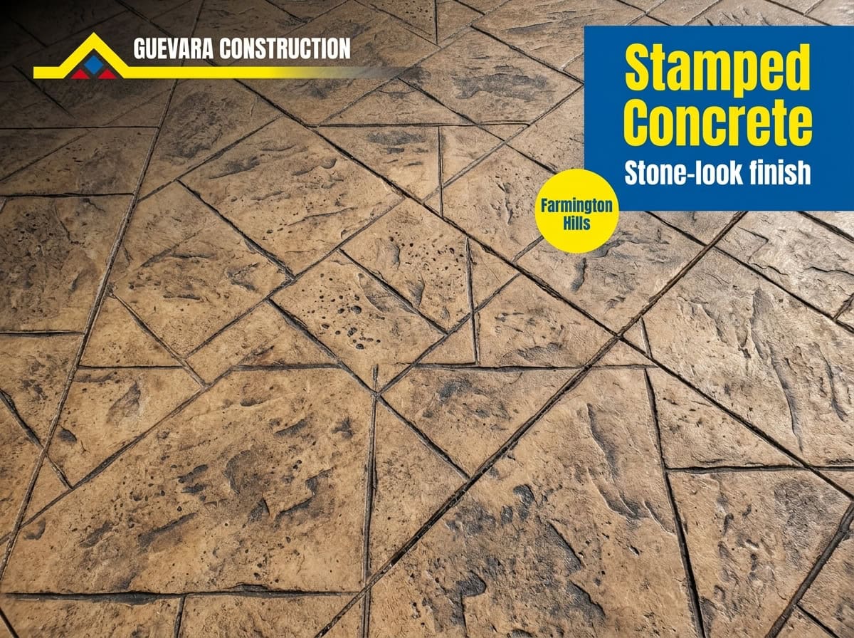 stamped concrete driveways in farmington hills