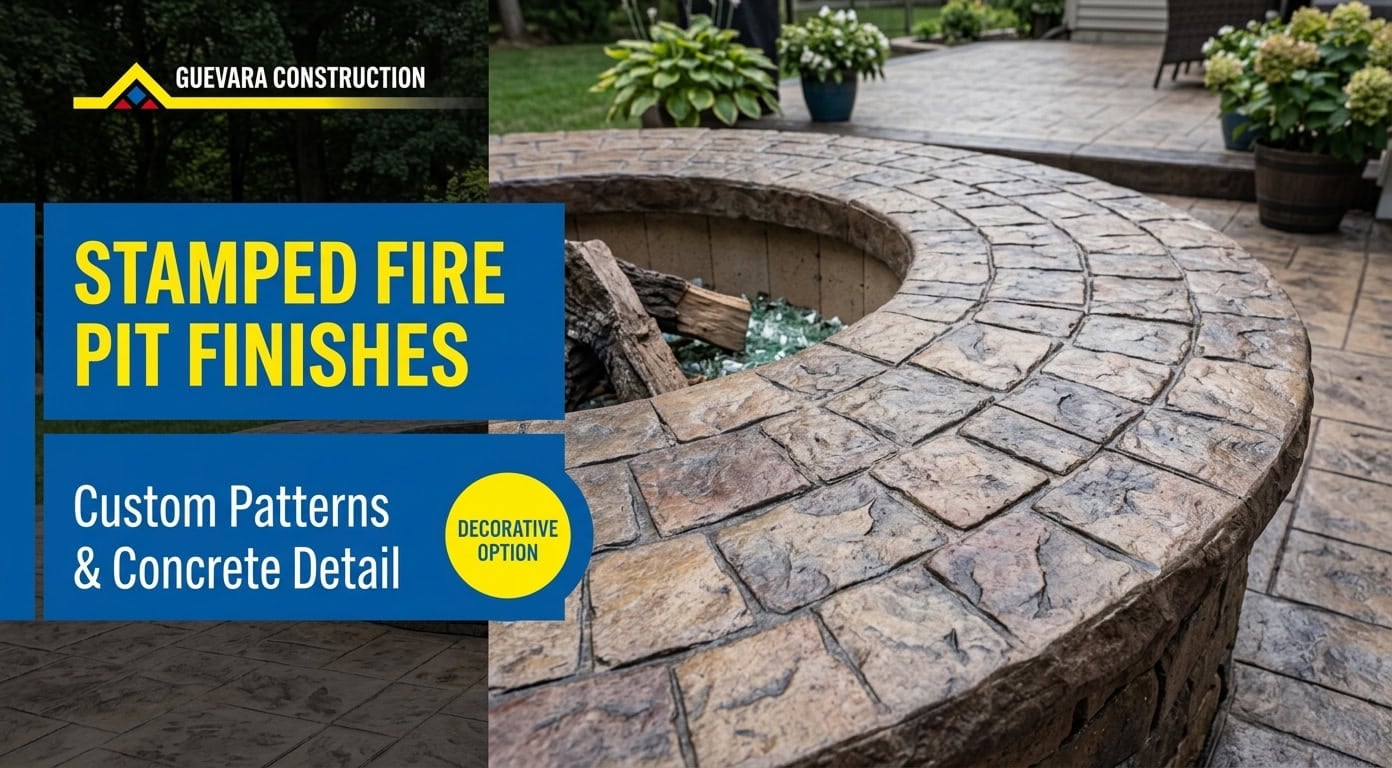 Stamped & Decorative Concrete Fire Pits<br />
