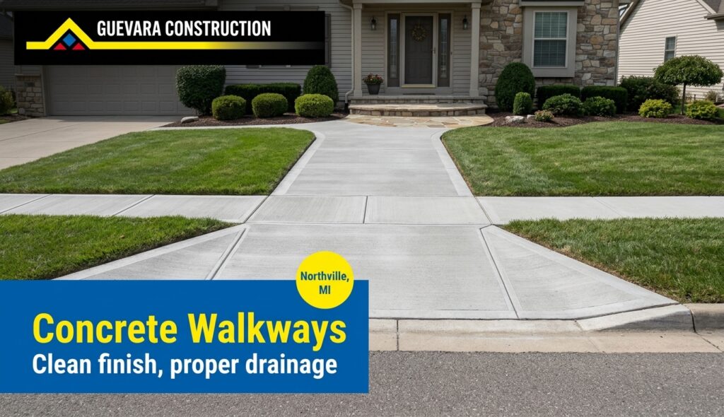 Concrete Sidewalks & Walkways in Northville, MI