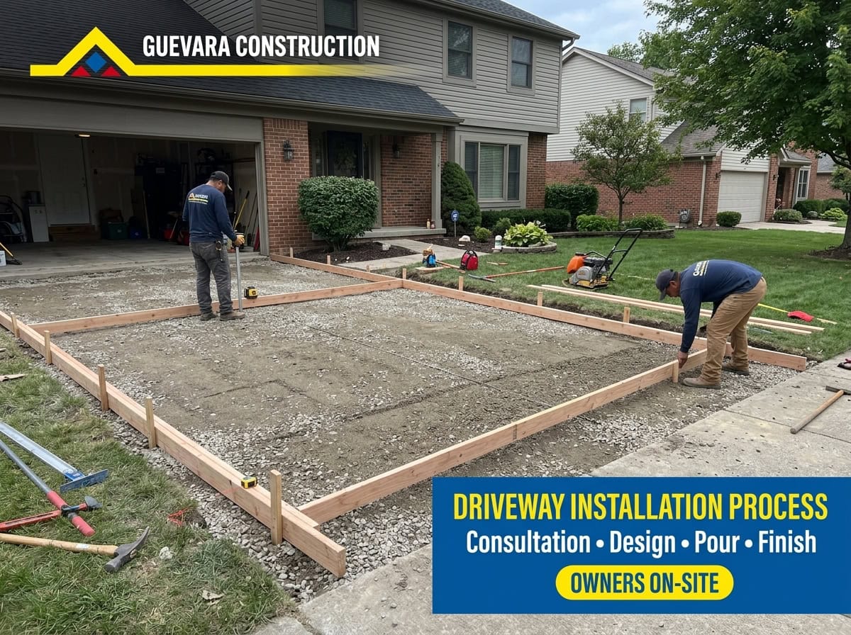driveway installation process in plymouth