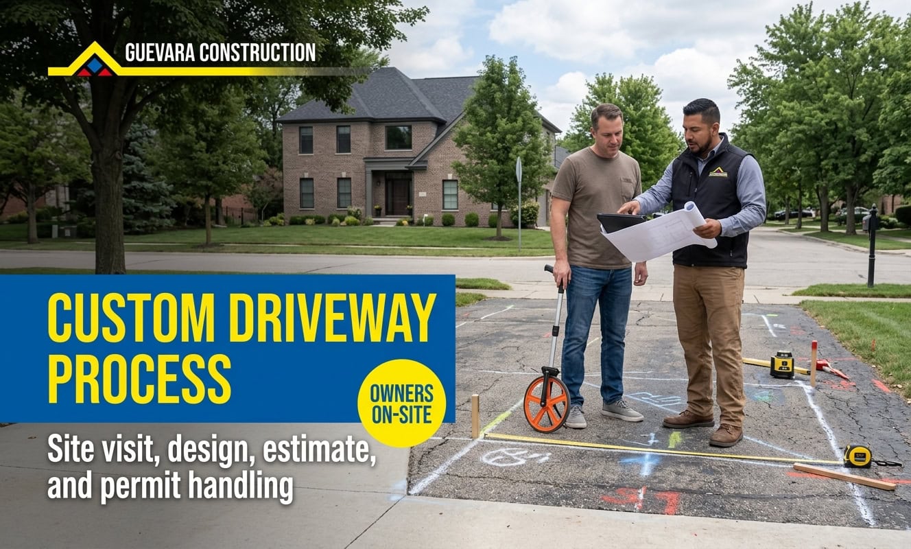 Custom Concrete Driveway Installation Process