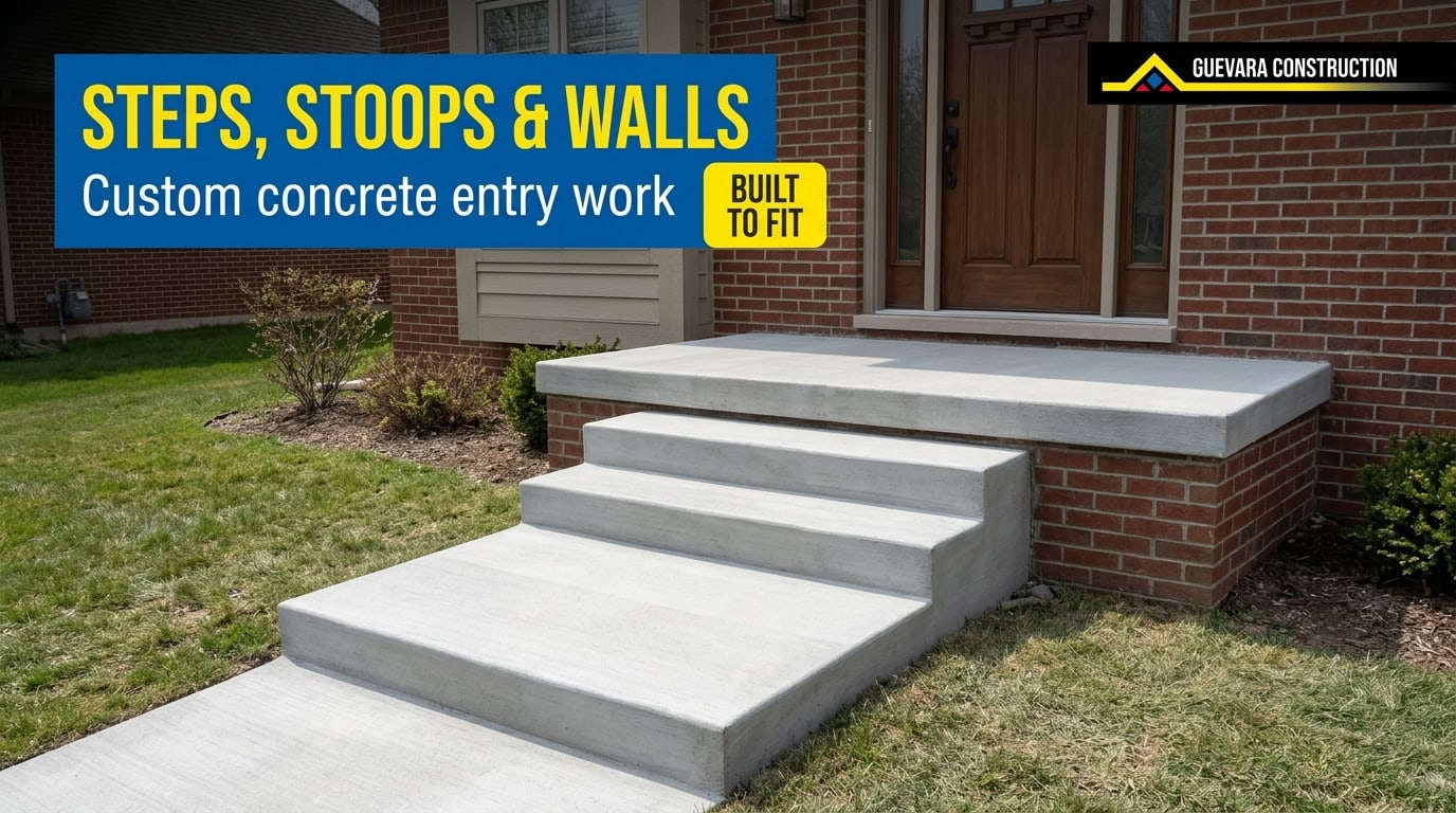 Concrete Walls, Steps, and Stoops