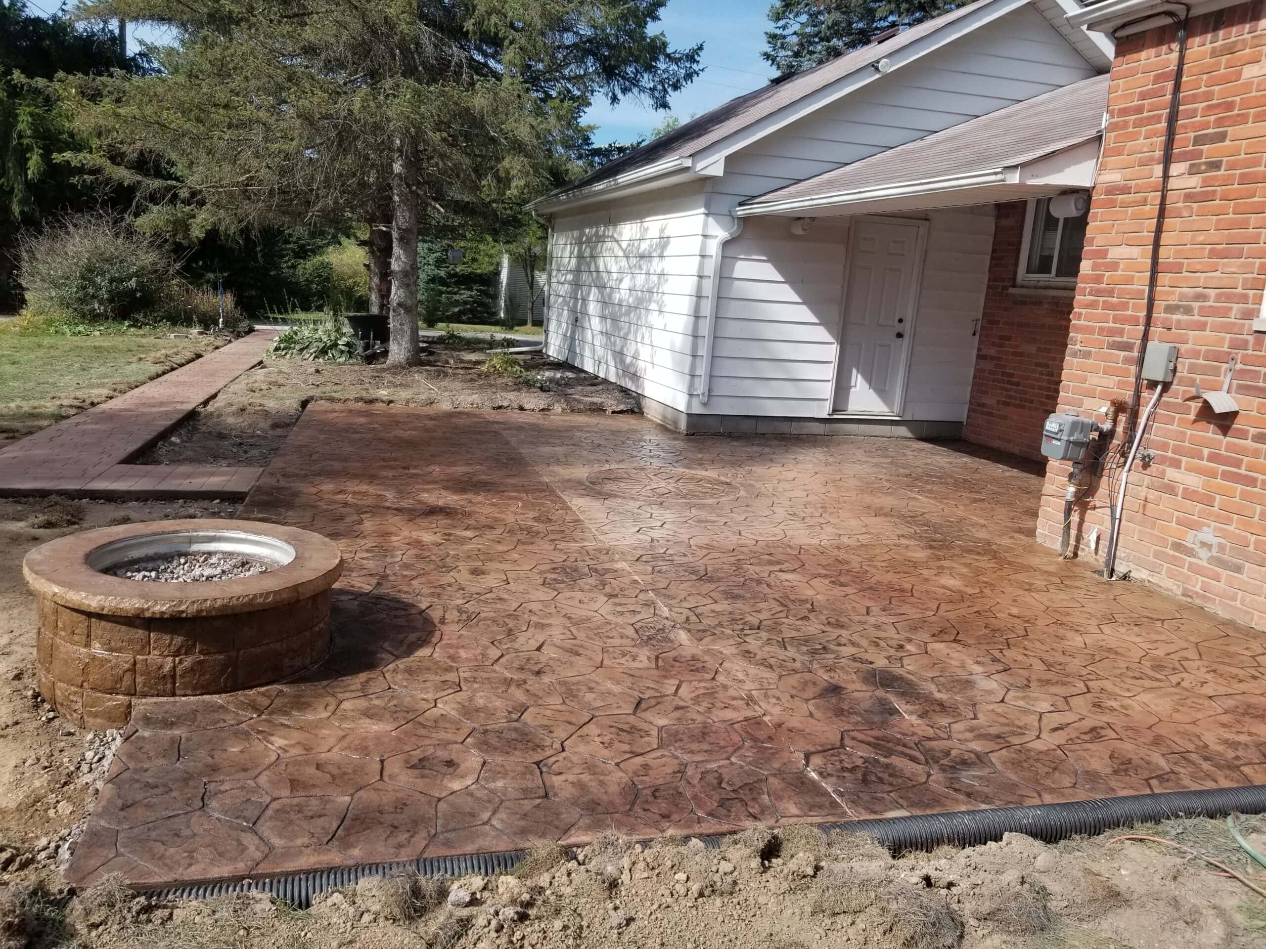 Custom Concrete Patios in Plymouth, Michigan