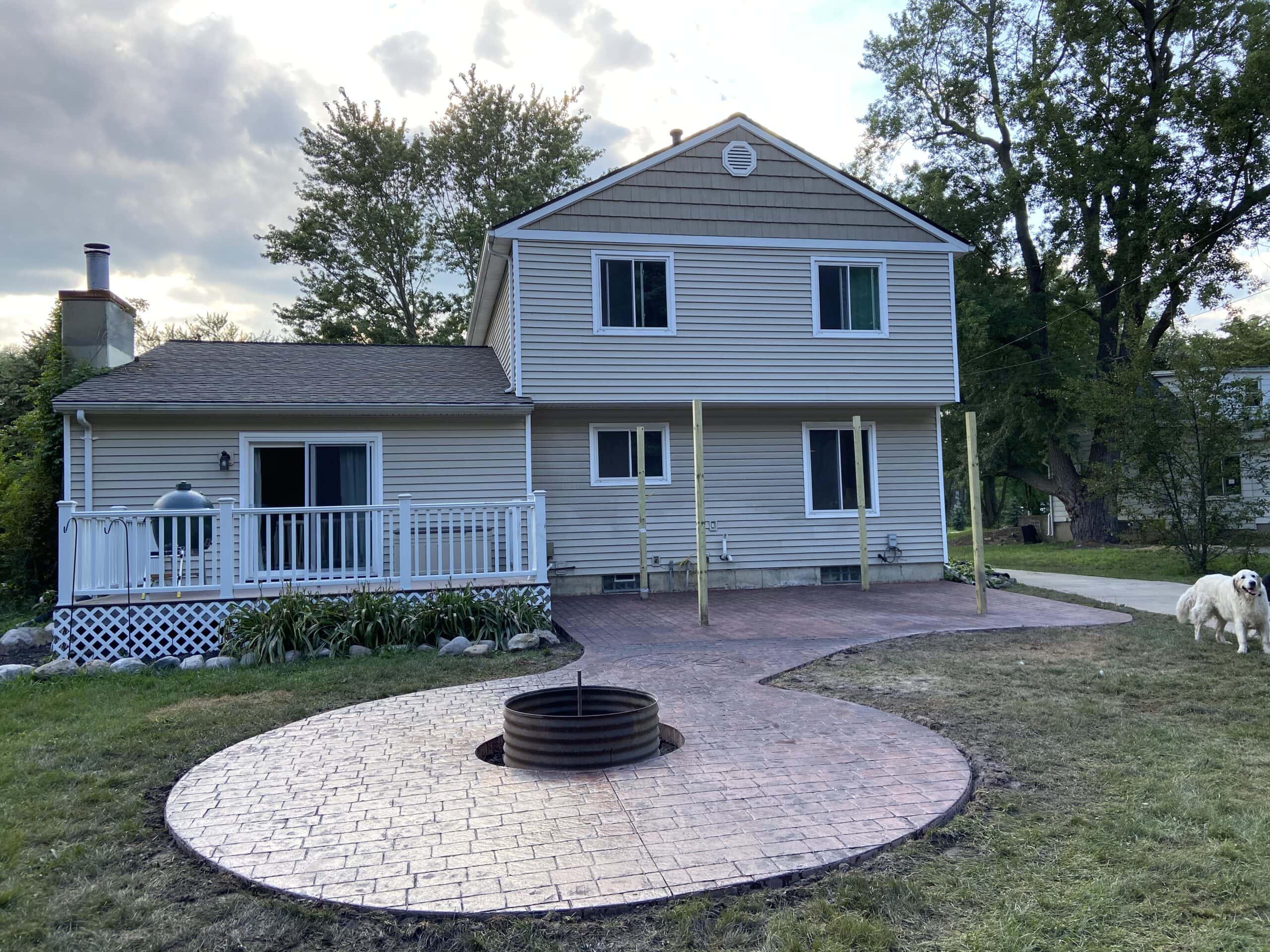Custom Concrete Patios in Northville, Michigan