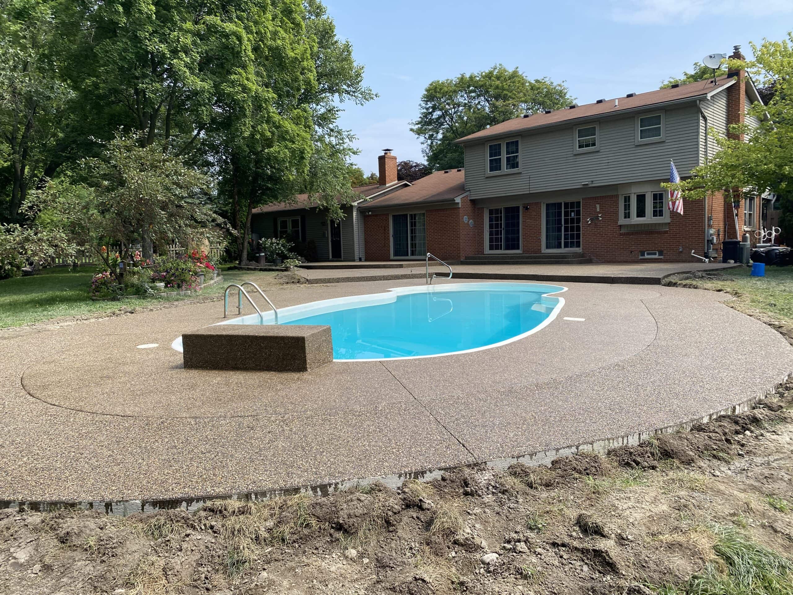 Stamped Patios to Refresh an Older Yard