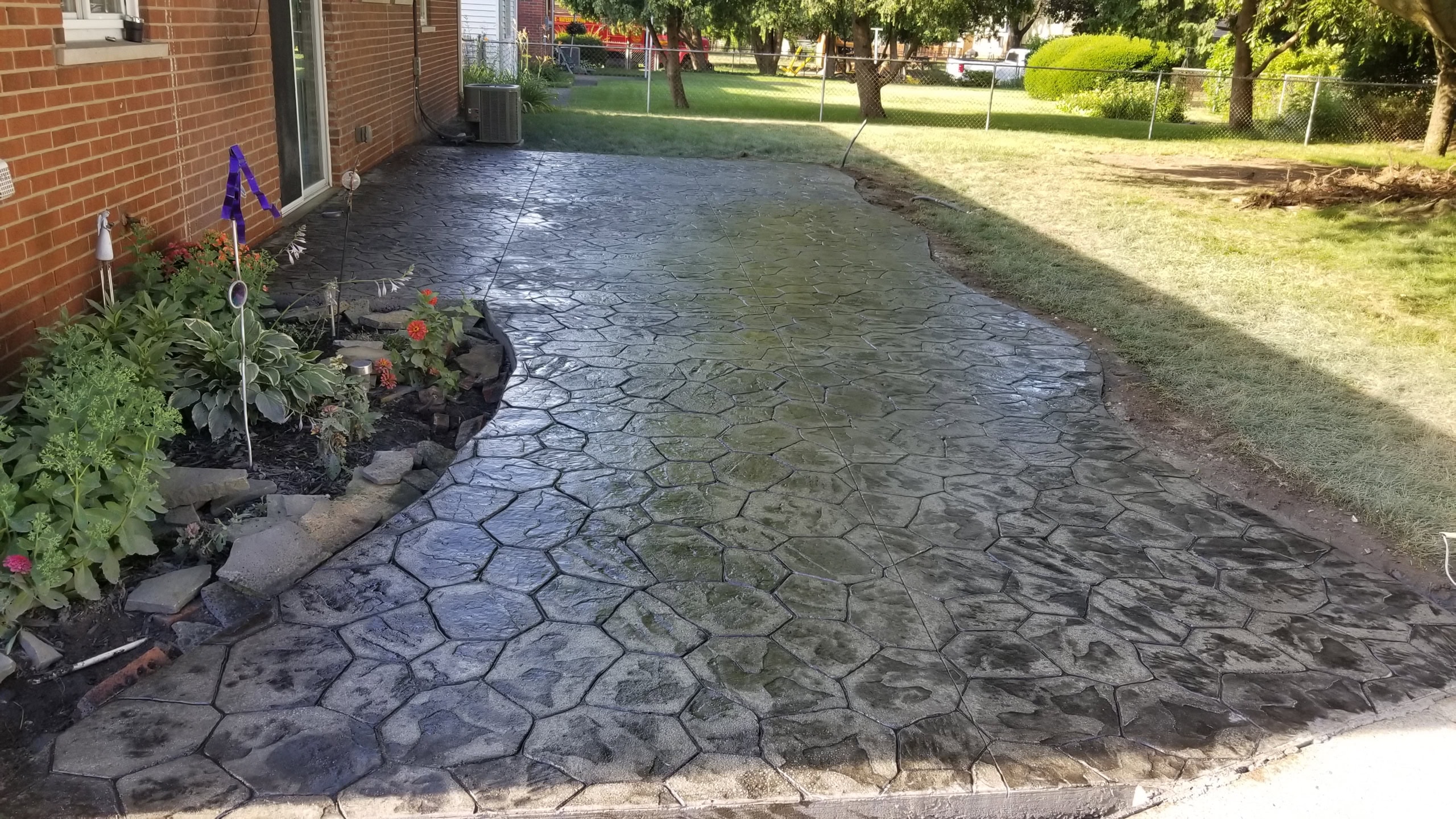 Standard Concrete Patios With Decorative Accents